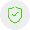 green shield with check mark symbol indicating security and trust in the context of 15 security measures
